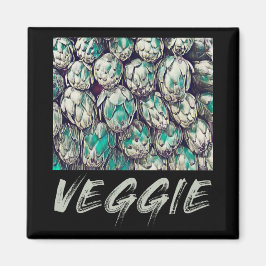 Veggie Vintag Vegetarian Gift Magnet