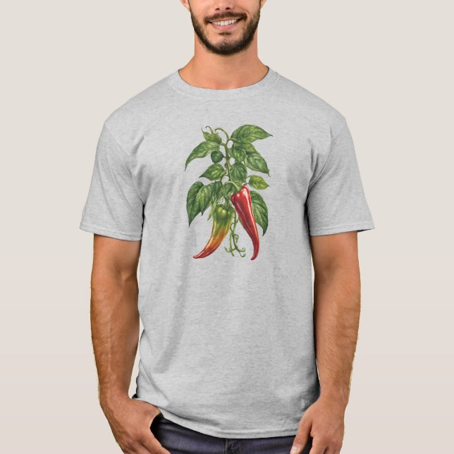 Veggies 11 Paprikaschoten, gewürzt, Bauer, Gemüse T-Shirt (Vorderseite)