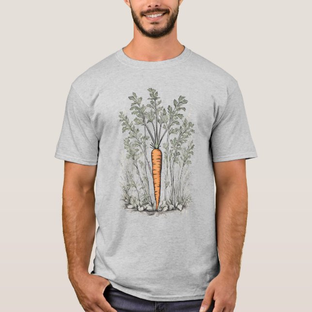 Veggies 21 Karotten, Gemüse, Gärtner, Lebensmittel T-Shirt (Vorderseite)