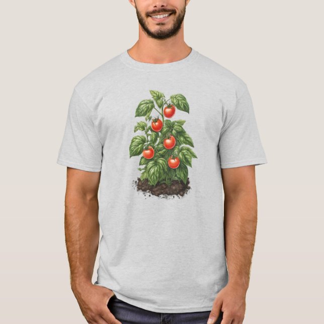 Veggies 5 tomatos, food, farmer, gardener, fruits T-Shirt (Vorderseite)