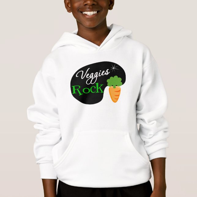Veggies-Felsen Hoodie (Vorderseite)