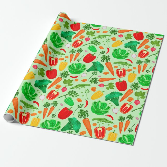 Veggies Geschenkpapier (Ungerollt)