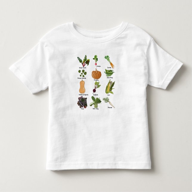 Veggies Herbst Gemüse Kleinkind T-shirt (Vorderseite)