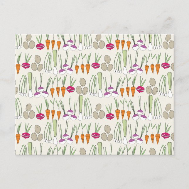 Veggies-Horizontale Postkarten (Vorderseite)