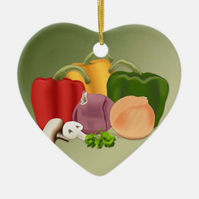 Veggies Keramik Ornament (Vorne)