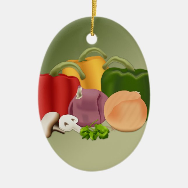 Veggies Keramik Ornament (Vorne)