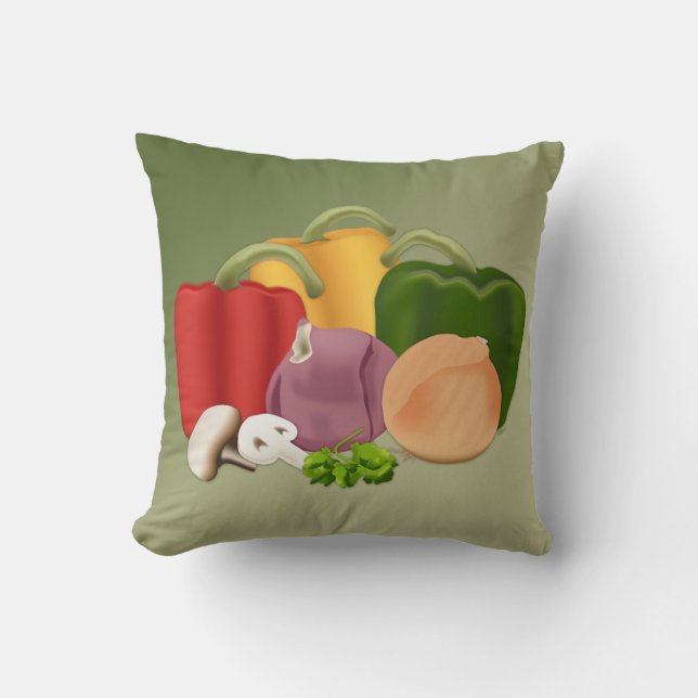 Veggies Kissen (Vorderseite)
