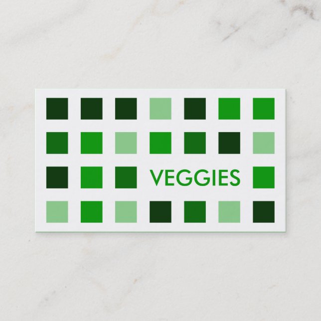 VEGGIES (Modquadrate) Visitenkarte (Vorderseite)