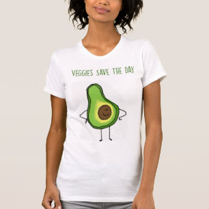 Veggies retten den T - Shirt des Tag(Avocado)