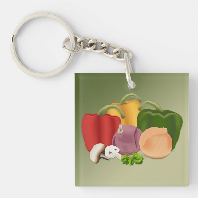 Veggies Schlüsselanhänger (Vorderseite)