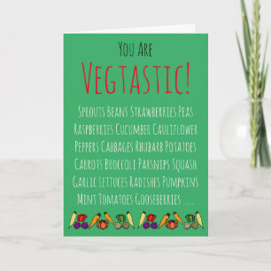 Vegtastic Gardener's Happy Birthday Personalisiert Karte