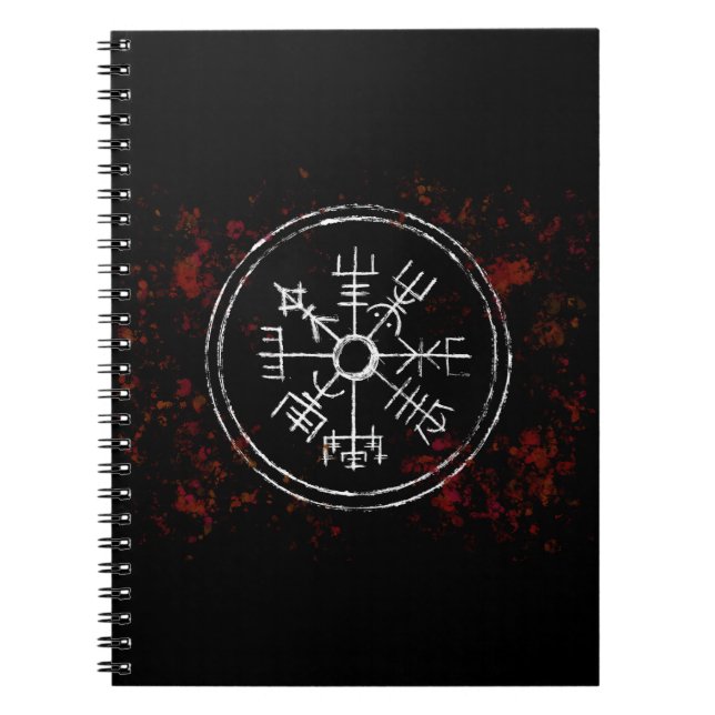 Vegvisier Norse Viking Compass Notebook Notizblock (Vorderseite)