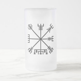Vegvisier Viking Symbol Mattglas Bierglas