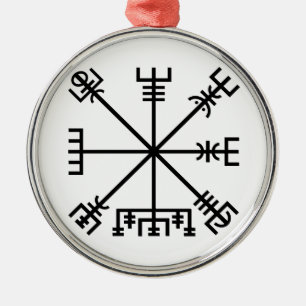 Vegvisier Viking Symbol Ornament Aus Metall