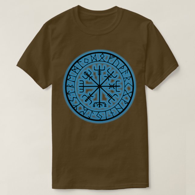 Vegvisir ancient Runes Compass des Wikings 1 T-Shirt (Design vorne)