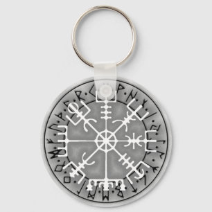 Vegvísir Icelandic magical amulet stave Schlüsselanhänger