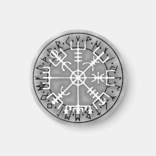 Vegvísir Isländisch Magischer Amuletstave Magnet