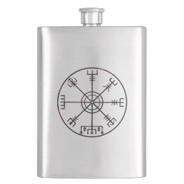 Vegvisir isländischen SchutzRunen Flachmann
