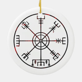 Vegvisir isländischen SchutzRunen Keramik Ornament