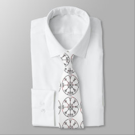 Vegvisir isländischen SchutzRunen Krawatte
