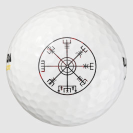 Vegvisir isländischen Schutzstave Golfball