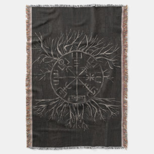Vegvisir und Baum des Lebens Yggdrasil Decke