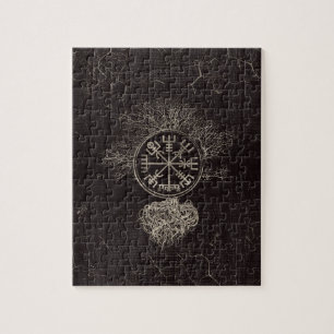 Vegvisir und Baum des Lebens - Yggdrasil Puzzle