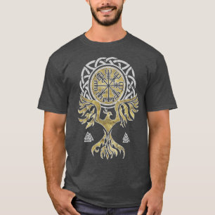 Vegvisir und Phoenix-Vogel T-Shirt