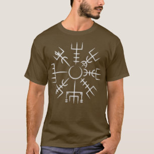 Vegvisir Viking Compass Art Icelandic Staves T-Shirt