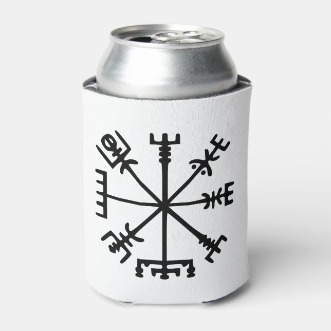 Vegvísir (Viking Compass) Dosenkühler (Kanne Vorderseite)