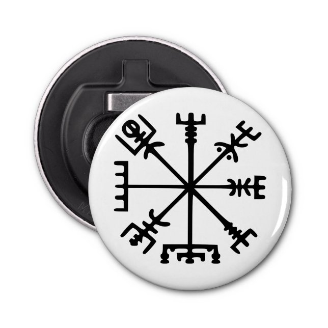Vegvísir (Viking Compass) Flaschenöffner (Vorderseite)