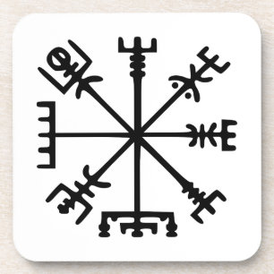 Vegvísir (Viking Compass) Getränkeuntersetzer