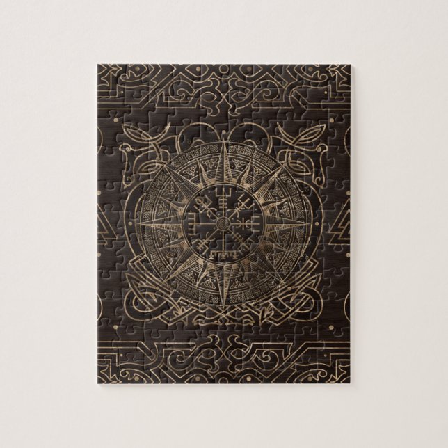 Vegvisir - Viking Compass Ornament Puzzle (Vertikal)