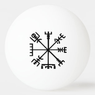 Vegvísir (Viking Compass) Tischtennisball