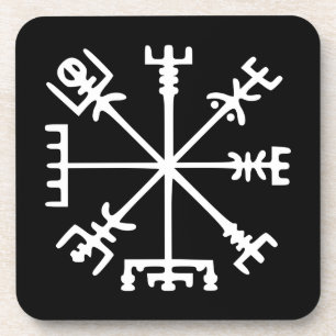 Vegvísir (Viking Compass) Untersetzer
