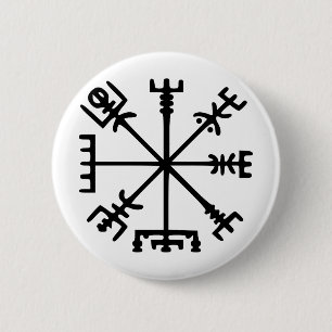 Vegvísir (Viking-Kompass) Button