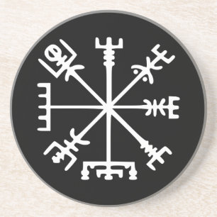 Vegvísir (Viking-Kompass) Getränkeuntersetzer