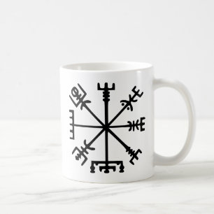 Vegvísir (Viking-Kompass) Kaffeetasse