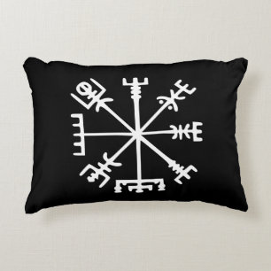 Vegvísir (Viking-Kompass) Zierkissen