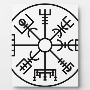 vegvisir Viking Symbol Fotoplatte