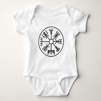 vegvisir Viking-Symbol-Skandinavier-Schild Odin Baby Strampler
