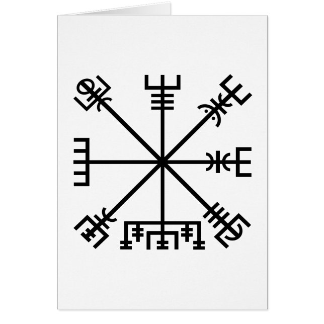 Vegvisir Wikinger-Symbol (Vorne)