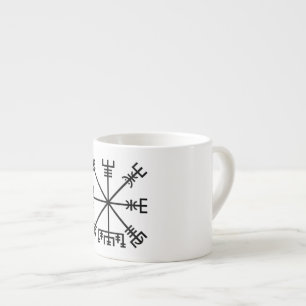 Vegvisir Wikinger-Symbol Espressotasse