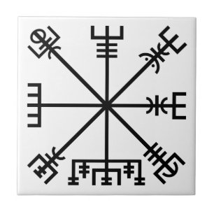 Vegvisir Wikinger Symbol Fliese