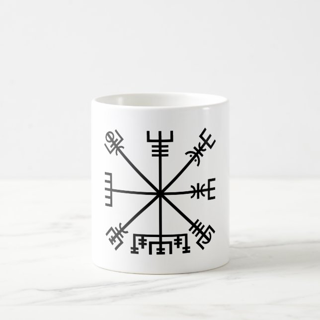 Vegvisir Wikinger-Symbol Kaffeetasse (Mittel)
