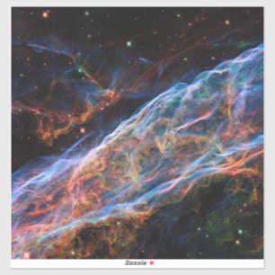Veil Nebula Supernova Remnants Hubble Telescope Aufkleber