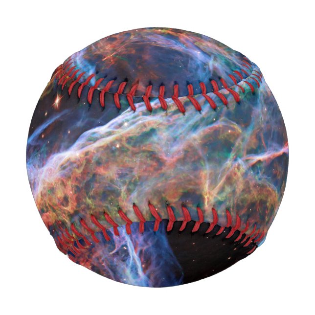 Veil Nebula Supernova Remnants Hubble Telescope Baseball (Vorderseite)