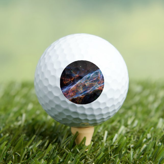 Veil Nebula Supernova Remnants Hubble Telescope Golfball (Insitu T-Shirt)