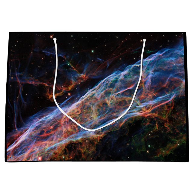 Veil Nebula Supernova Remnants Hubble Telescope Große Geschenktüte (Vorderseite)