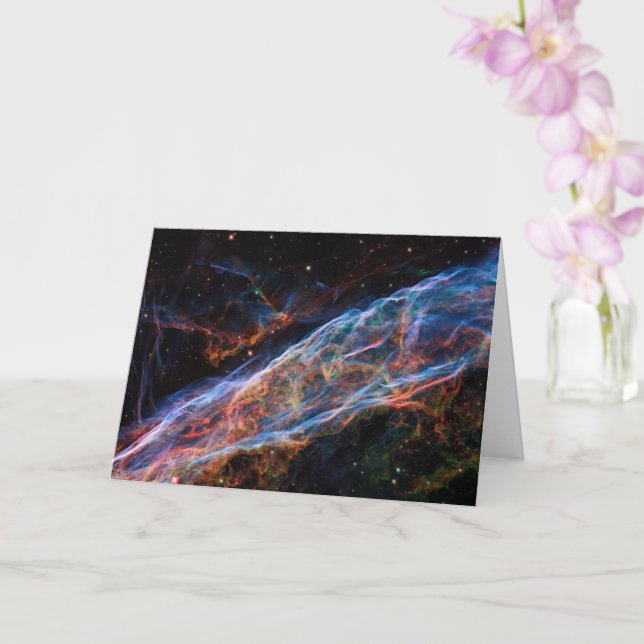 Veil Nebula Supernova Remnants Hubble Telescope Karte (Orchidee)